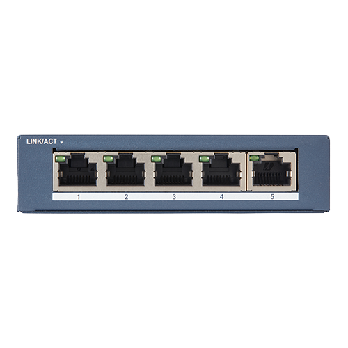 Switch 5 porturi Gigabit - HIKVISION DS-3E0505-E - imagine 2