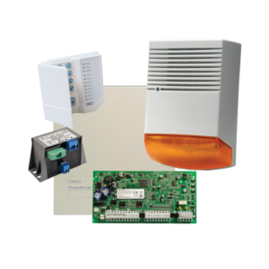 Kit alarma la efractie DSC cu sirena exterioara KIT1616BS