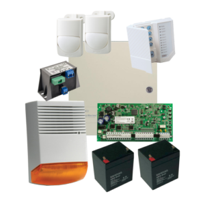 Kit alarma la efractie DSC cu sirena exterioara KIT1616EXT-BS1-OPT