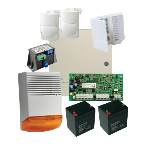 Kit alarma la efractie DSC cu sirena exterioara KIT1616EXT-BS1-OPT