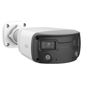 Camera IP seria Colorhunter 4MP, WhiteLight30m, Audio, Alarm, double lens, PoE, IP 67, IK10 - UNV IPC2K24SE-ADF40KMC-WL-I0