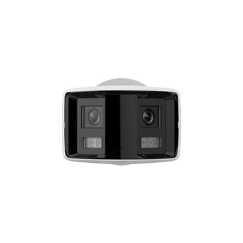 DarkFighter, AcuSense - Camera IP, 4MP, Panoramic view 180°, lentila 2.8mm, IR 40m, Audio, Alarma, PoE, IP67 - HIKVISION DS-2CD2T46G2P-ISU-SL-2.8mm - imagine 2