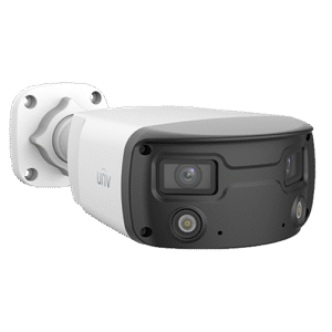 Camera IP seria Colorhunter 4MP, WhiteLight30m, Audio, Alarm, double lens, PoE, IP 67, IK10 - UNV IPC2K24SE-ADF40KMC-WL-I0